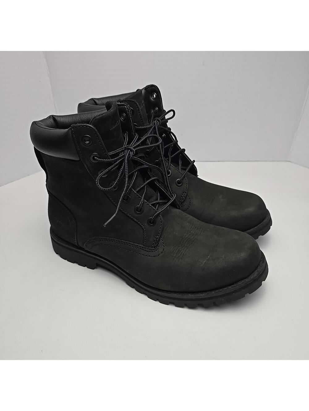 Timberland Classic 6" Premium Waterproof Regular Boot Black Nubuck Men's 10 M